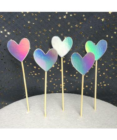 Personalised Cake Toppers Cake Decorations 50pcs Colorful Cake Topper Star Heart Shinny Cake Decor Supplies Happy Birthday Party Cupcake Decorations (Color : Star2) (Color : Heart2) (Color : Star1) - Buy Online on GoSupps.com