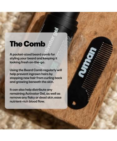 Numan Grooming Beard Growth Kit - Activator Serum, Derma Roller, Cleanser & Beard Comb for Fuller, Stronger Beard - Buy Online on GoSupps.com