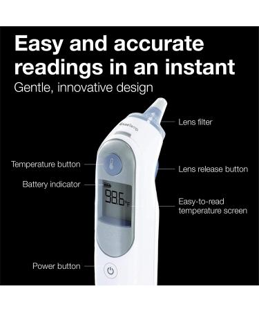 Braun ThermoScan 5 IRT6500 Digital Ear Thermometer for Babies, Kids, Toddlers, and Adults - Accurate Fever Tracking at Home - Buy Online on GoSupps.com