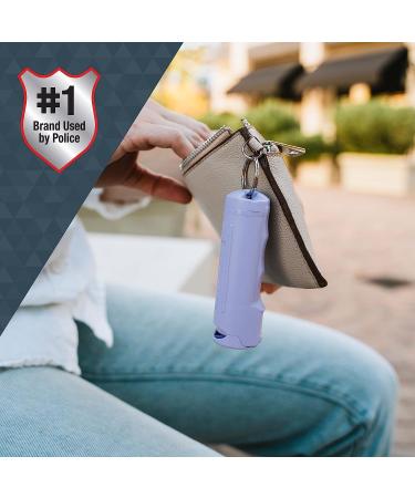 SABRE Pepper Spray with Flip Top, Maximum Police Strength OC Spray, Key Ring for Easy Carry and Fast Access, Finger Grip for More Accurate and Faster Aim, 25 Bursts, Secure and Easy to Use Safety Lavender Pepper Spray - Buy Online on GoSupps.com