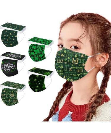 Buy WEXCV 50-Pack Disposable 3-Layer Mouth Protection | St. Patrick's Day Breathable Scarf - International Shipping Available - Buy Online on GoSupps.com