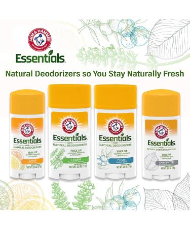 Arm & Hammer Essentials Deodorant Fresh 2.5 oz. (Pack of 2) Rosemary Lavender 2.5 Ounce (Pack of 2) - Buy Online on GoSupps.com