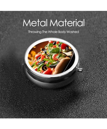 Buy Large Round Pill Box - 3 Compartment Portable Travel Medicine Organizer for Vitamins & Tablets | International Shipping Available - Buy Online on GoSupps.com