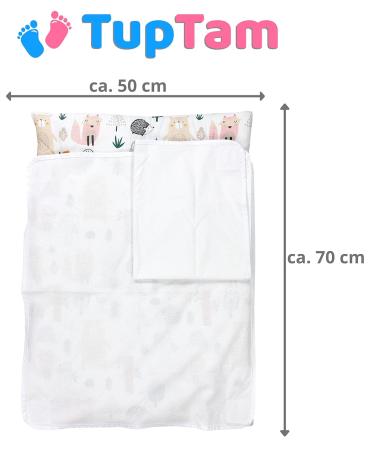 TupTam Baby Changing Mat with 2 Terry Cloth Covers - Forest/Beige 70 x 50 cm | International Shipping Available - Buy Online on GoSupps.com