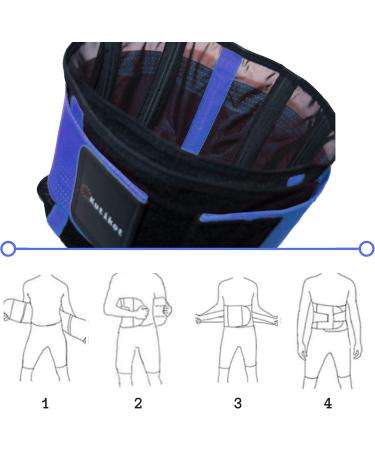 Kutikot Back Brace & Support Belt for Men & Women - Adjustable Waist Trimmer Lumbar Support for Pain Relief (XL) - Buy Online on GoSupps.com