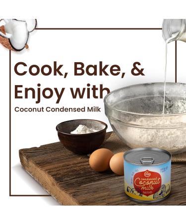 The Coconut Company Organic Condensed Coconut Milk Mixed with Sugar to Make a Rich Sugary Cream Use to add a sweet hit to desserts or as a topping for cakes 210g (Pack of 3) 210 ml (Pack of 3) - Buy Online on GoSupps.com