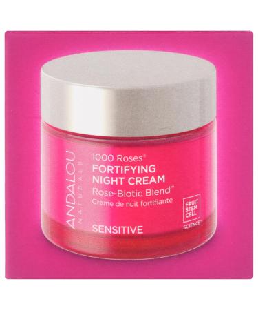 Andalou Naturals 1000 Roses Fortifying Night Cream Sensitive Cruelty Free Gluten Free 1.7 Ounces (Pack Of 1) - Buy Online on GoSupps.com