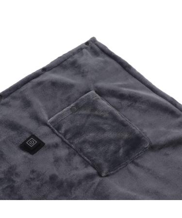 Buy Electric Heated Blanket - 5V Fast Heating Flannel USB Blanket (160x80cm) - Gray | Ideal for Cozy Comfort & International Shipping - Buy Online on GoSupps.com