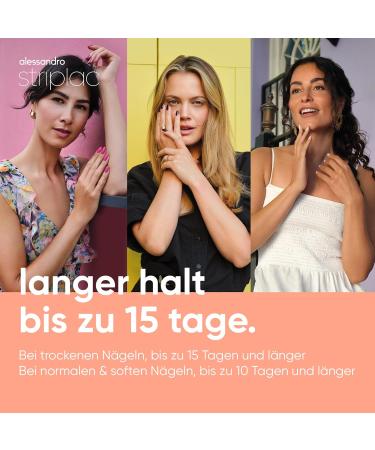 alessandro Striplac Uv Nail Polish Satin White Shimmer opaque and scratch resistant up to 15 days easy to apply gentle removal technology vegan white 65 ml - Buy Online on GoSupps.com