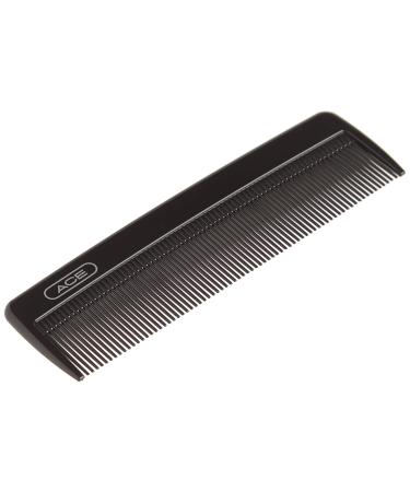 GOODY Ace Classic Bobby Pocket and Purse Hair Comb - 5 Inch, Black - Great for All Hair Types - Fine Comb Teeth for Thin to Medium Hair
