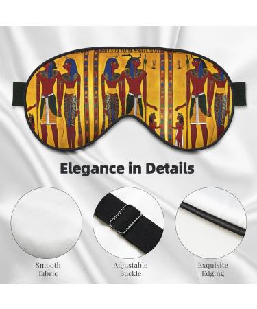 Ancient Egypt Tribe Series Print Double-Sided Eye Mask Soft and Light Blocking for Enhancing Sleep Quality - Buy Online on GoSupps.com