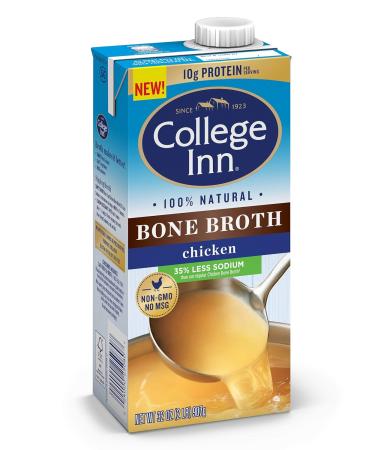 College Inn 100% Natural Reduced Sodium Chicken Bone Broth Carton 32 Oz (Pack of 12) - Buy Online on GoSupps.com