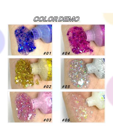 Gold Body Glitter | Sparkling Neon Holographic Sequins Gel Makeup for Parties & Outfits - Buy Online on GoSupps.com