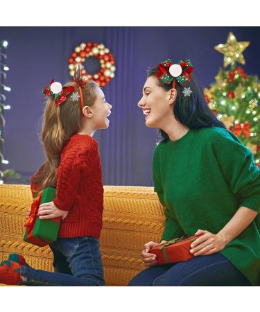 HAICN 4Pieces Snowflake Hair Clips Silver Glitter Snowflake Bobby Pins Xmas Hair Barrettes Party Favor for Women Girls Hair Accessories - Buy Online on GoSupps.com