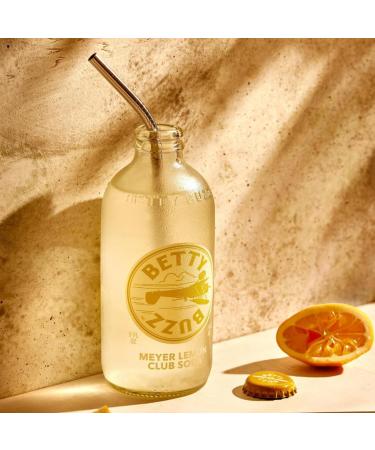Betty Buzz Sparkling Meyer Lemon Club Premium Soda by Blake Lively | 12 x 330ml Cans | Natural Flavors & Sweeteners | Clean Ingredients - Buy Online on GoSupps.com