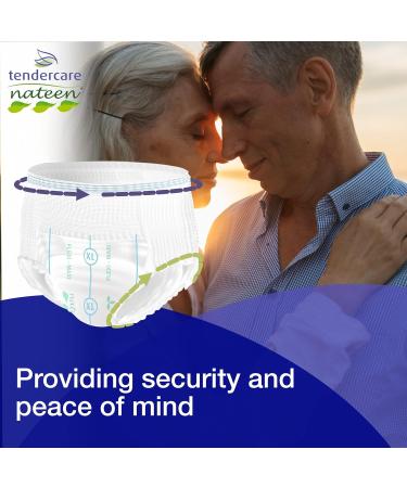 Tendercare Nateen Adult Incontinence Pants - 40 Large Night Time Pull Up Pants - Buy Online on GoSupps.com