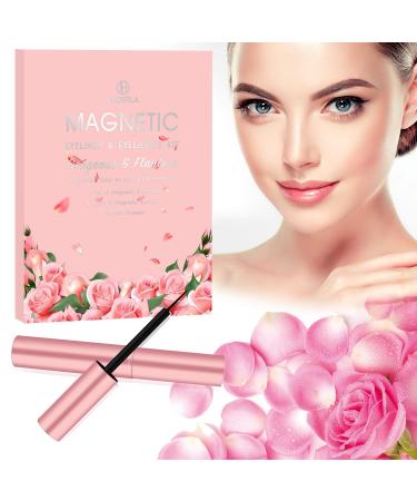 Shop Magnetic Eyelashes - 7 Pairs 3D Lashes with Strong Hold Eyeliner | Reusable & Easy to Apply - Buy Online on GoSupps.com