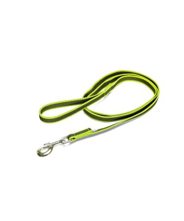 IDC Color & Gray rubberized leash 20 mm x 2 m with loop and D-ring neon gray Neon gray 20 mm x 2 m (with loop and D-ring)