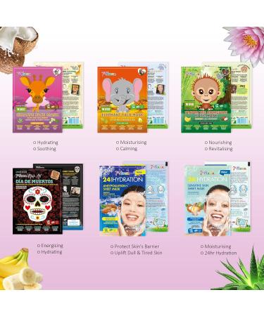 7th Heaven 'Complete Beauty Bag Pamper Gift Set 20 Skincare Face Masks to Cleanse and Moisturise Skin and Volumise Hair - Buy Online on GoSupps.com