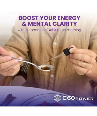 C60 Power Cinnamon Flavored C60 in Organic MCT Coconut Oil - Natural Wellness & Antioxidant Support for Men & Women, 99.99% Pure Sublimated C60, Promotes Energy, Clarity, & Stamina - 2 fl oz Bottle 2 Fl Oz (Pack of 1) - Buy Online on GoSupps.com