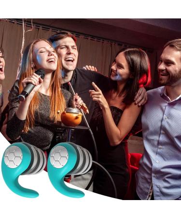 Ear Plugs Sleep | Waterproof Sleep Earplugs - Three Layers of Mute Waterproof Silicone Reusable Hearing Protection with Box for Noise Sensitivity Cyan Blue - Buy Online on GoSupps.com