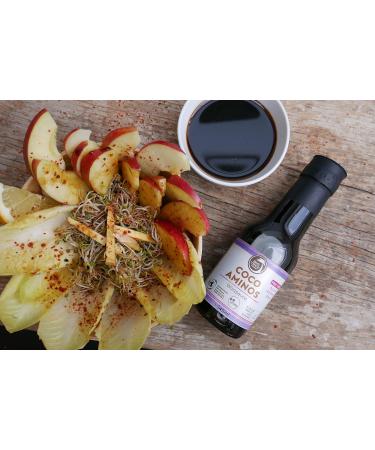 Big Tree Farms Coco Aminos Seasoning Sauce - 245 ml | Organic Gluten-Free Soy Sauce Alternative - International Shipping Available - Buy Online on GoSupps.com