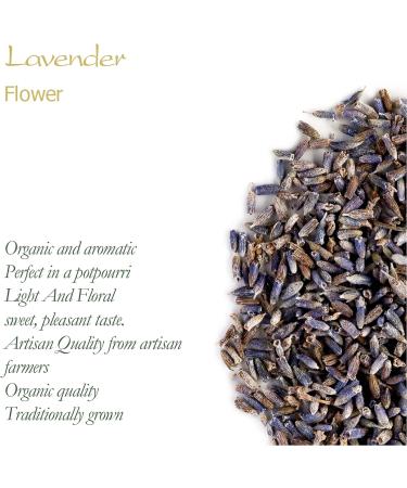 Organic Lavender Blossoms 100g Dried Lavandula Angustifolia for Potpourri & Tea Biodegradable French Lavender Flowers - Buy Online on GoSupps.com