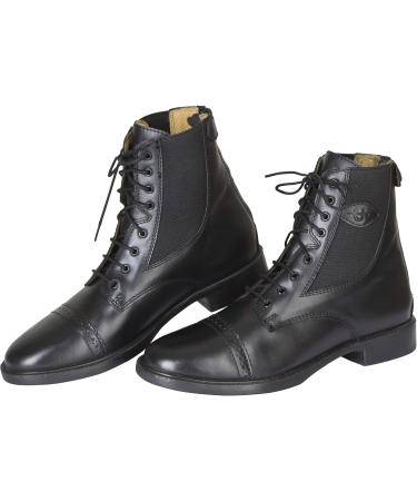 Kerbl Monaco Smooth Leather Ankle Boots - Unisex Adult Equestrian Shoes 39 EU Black | International Shipping Available - Buy Online on GoSupps.com