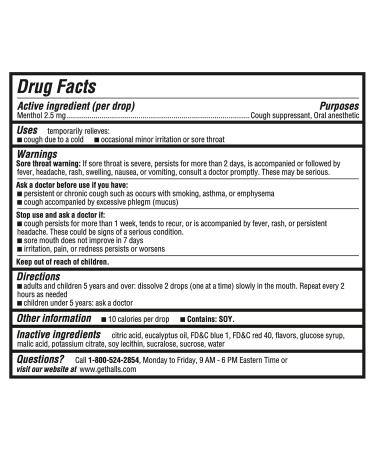 Halls Throat Soothing Blueberry Cough Drops Economy Pack 80 Drops - Buy Online on GoSupps.com