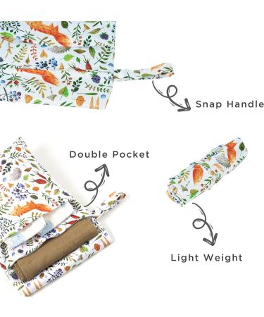 HBSelect 2PC Waterproof Diaper Bag - Reusable with Zipper Wet Wipes Organizer for Babies & Toddlers - Forest Design - Buy Online on GoSupps.com