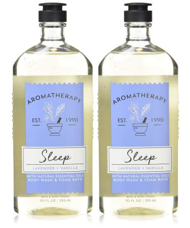 Bath and Body Works Aromatherapy Sleep Lavender Vanilla Body Wash Foam Bath 10 Ounces per bottle - 2 Pack Lavender Vanilla 10 Fl Oz (Pack of 2) - Buy Online on GoSupps.com