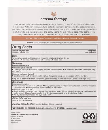 Aveeno Baby Eczema Therapy Bath Treatment - 10 Count for Dry Skin Relief - Buy Online on GoSupps.com