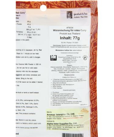  Aromax Aromax 6 x Red Curry Spice Mix (6 x 77g) - Buy Online on GoSupps.com