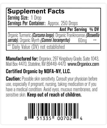 Organixx Essential Oils Magi Complexx | Pure Immune Support Blend with Turmeric & Frankincense | 5ml - No Additives Non-GMO - Buy Online on GoSupps.com