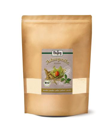 Biojoy ORGANIC Ashwagandha powder (1 kg) Ashwagandha root ground Indian Ginseng (Withania Somnifera) 1 kg (1 pack)