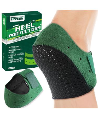 Plantar Fasciitis Gel Heel Protectors Anti Slip Heel Cups Heel Cushion Support for Plantar Fasciitis Heel Pain Foot Fatigue Relief Heel Pads for Men & Women.(W 4.5-9 / M 5-8) MEM(5-8)/WOMEN(4.5-9) Black