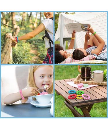 18 Pack Mosquito Repellent Bracelets - DEET-Free Waterproof Bands for Adults & Kids - Individually Wrapped Wristbands - Buy Online on GoSupps.com