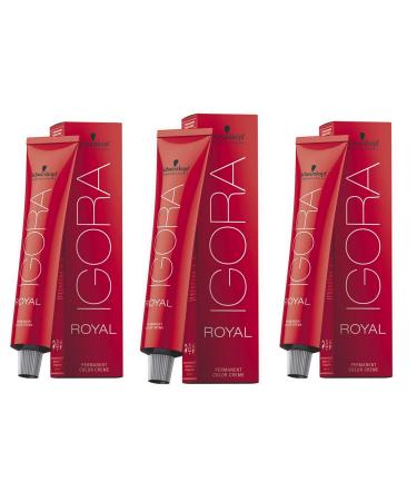 Schwarzkopf IGORA Royal 7-57 Medium Blonde Gold Copper 60ml 3-pack (3x60ml)