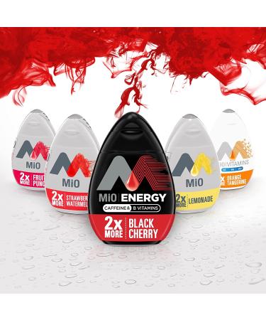 Mio Energy Black Cherry Liquid Water Enhancer - 8 Pack, 3.24 fl oz Each - Buy Online on GoSupps.com