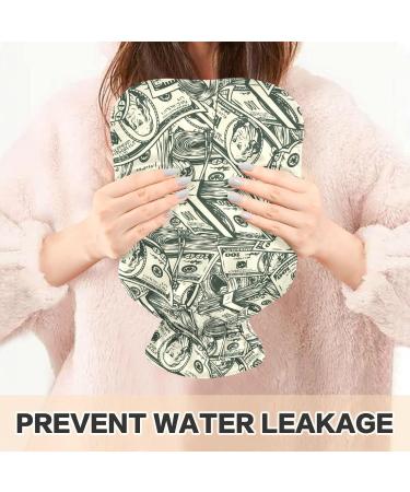 Naanle 2L Heat Bottle with Transparent Bag | US Dollar Hot Water Bottle for Bed Hand & Feet Warmer | Pain Relief & Therapy - Buy Online on GoSupps.com