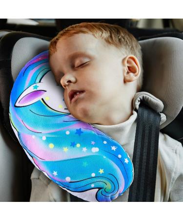Beinou Unicorn Car Seat Belt Pillow - Soft Shoulder Protector for Kids & Adults - Travel Cushion for Head & Neck Support - Green - Buy Online on GoSupps.com