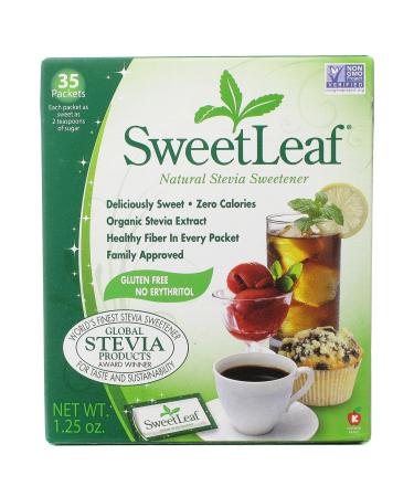 Wisdom Natural SweetLeaf Natural Stevia Sweetener 35 Packets 1.25 oz