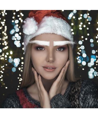 MAGICLULU 2 Pairs of Christmas Eyebrow Cosplay Props White Santa Claus Fake Eyebrows for Masquerade Party - Buy Online on GoSupps.com