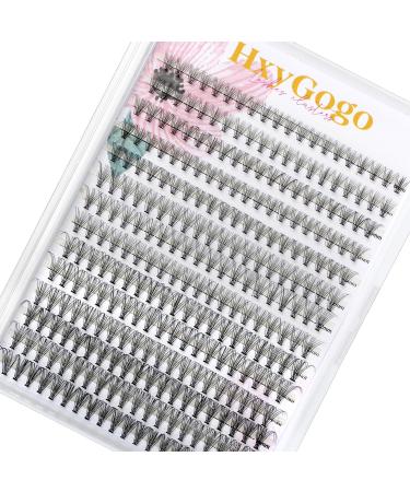 HxyGogo Lash Clusters DIY Eyelash Extenisons Natural Look Wispy Clusters Lashes 8-16MM D Curl Individual Lashes 280 pcs DIY at Home Wispy Fluffy Lash Extensions Reusable Individuals(10D) Cluster-10D