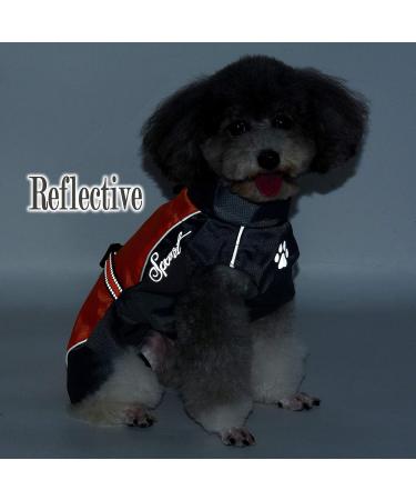 Ranphy Waterproof Dog Rain Coat for Medium & Large Dogs | Reflective Breathable Ultra-Light Jacket for Dachshund & Labrador | Abdominal Protection | Red 4XL (Chest 70cm) - Buy Online on GoSupps.com