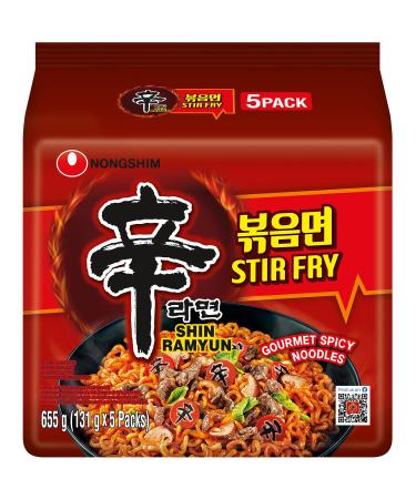 Nongshim Co LTD NONGSHIM Instant Noodles Fried Shin Ramyun 5Pack 5 X 131 GR