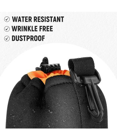 NEEWER Camera Lens Pouch (4 Pack) | Protective Neoprene Bag for DSLR Lens - Sony, Canon, Nikon, Pentax, Olympus, Panasonic | Drawstring Design & Soft Plush Interior - Orange | 4 Sizes Included - Buy Online on GoSupps.com
