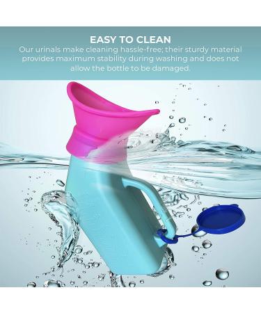 MINION Portable Urinal for Women and Men - Travel Porta Potty for Camping, Hiking & Travel - Adult Travel Potty with Male and Female Attachments - Includes Bag and Handkerchiefs - Buy Online on GoSupps.com