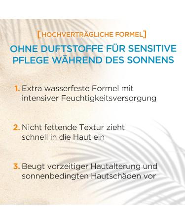 Garnier Sun Protection Set for Face and Body with Sun Protection Fluid SPF 50+ and Sun Lotion SPF 50+ Light and Invisible Formula Ambre Solaire 2 Pieces - Buy Online on GoSupps.com