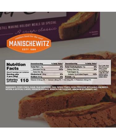 Manischewitz Marble Mandel Cuts 6oz (2 Pack) - Dairy Free, Gluten Free, Grain Free Biscotti | Kosher for Passover - Buy Online on GoSupps.com